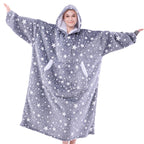 Coperta Indossabile con Cappuccio Oversize in Pile Sherpa, Felpa con Cappuccio con Maniche, Coperta con Cappuccio Accogliente e Gigante Extra Lunga per Adulti Donna Regalo Invernale (Fragola)