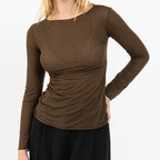 [2026.COUTURE] Maglia Giulia Basic a Maniche Lunghe in Misto Cashmere