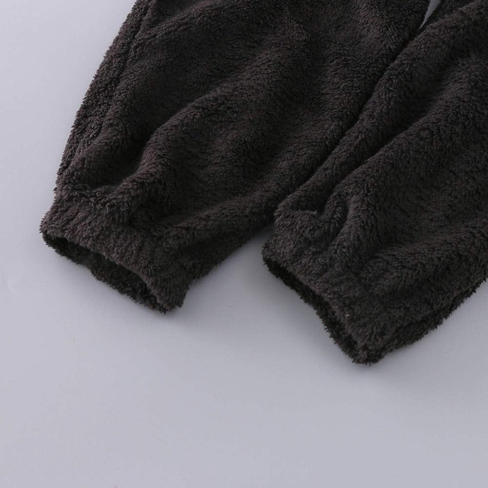 Combinaison Pyjama Polaire Femme Combinaison Polaire Chaude Combinaison Nuit Une Pièce Zippée à Capuche Vêtement de Détente