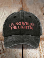 🔥Buy 3 Get 15% Off🔥Unisex Faith "Live Where There Is Light" Print Baseball Cap