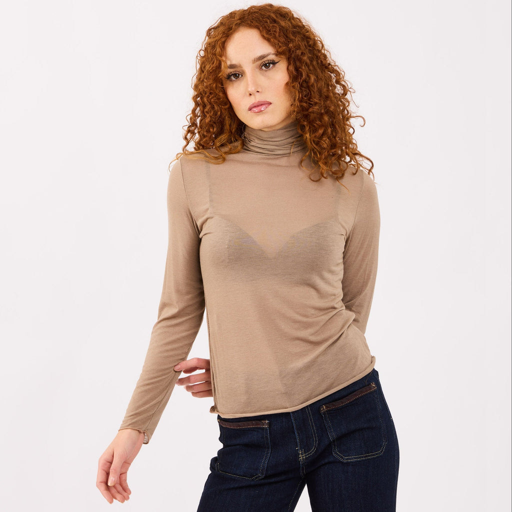 [2026.COUTURE] Maglia Giulia Basic a Maniche Lunghe in Misto Cashmere