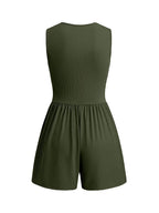 Combinaison bustier à col en V pour femme, printemps/été