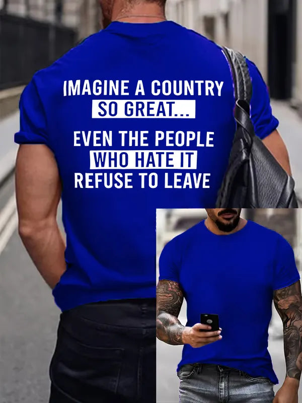T-Shirt Uomo IMAGINE A COUNTRY