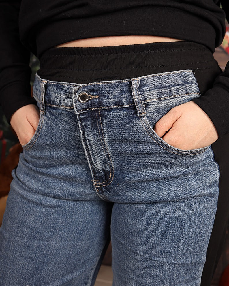 JEANS BLACK LINE