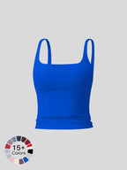 Débardeur de sport uni pour femme