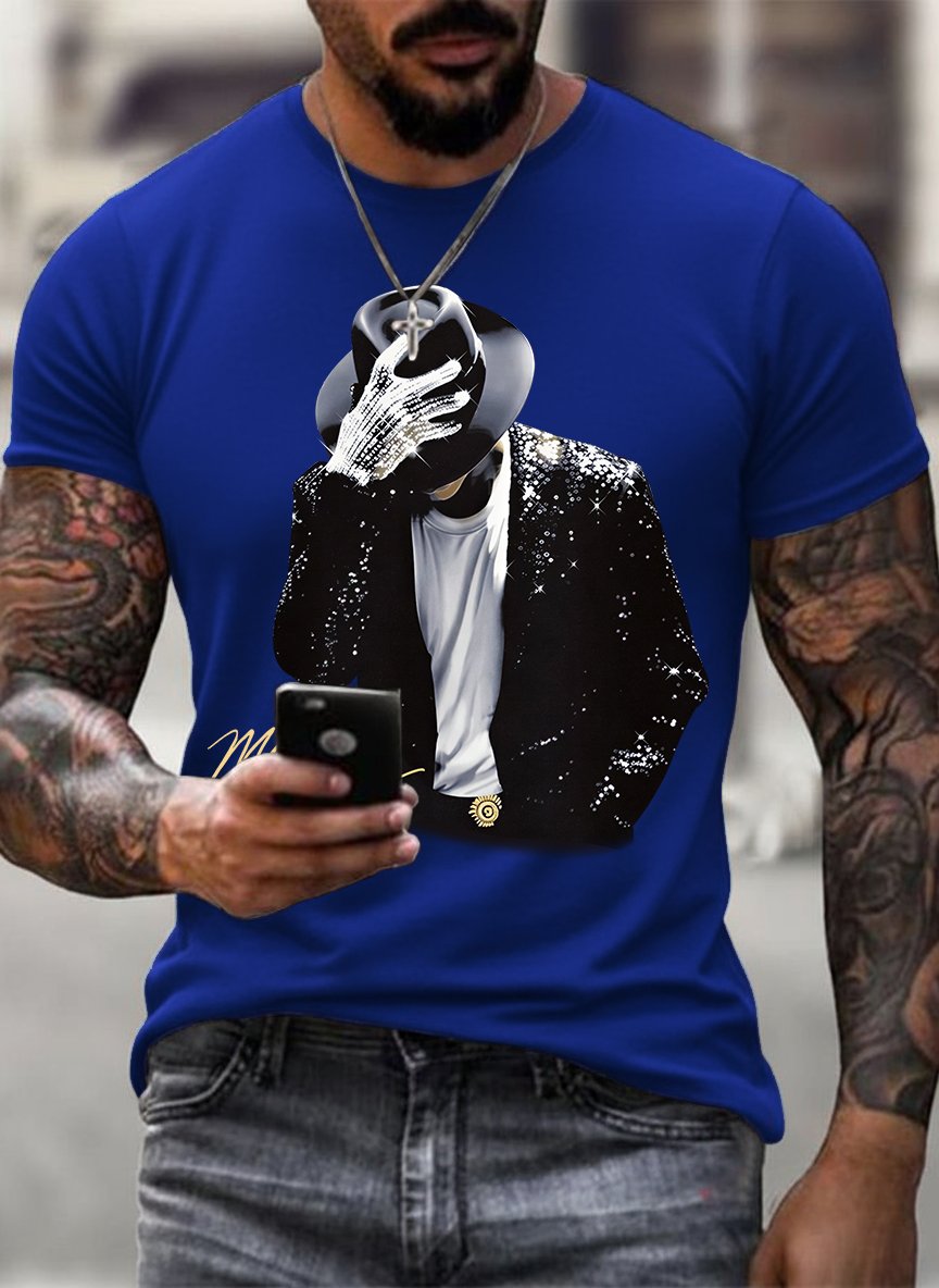T-shirt da uomo con stampa divertente