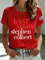 Retro Last Show Print T-Shirt