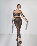 Costume 3pz Pois