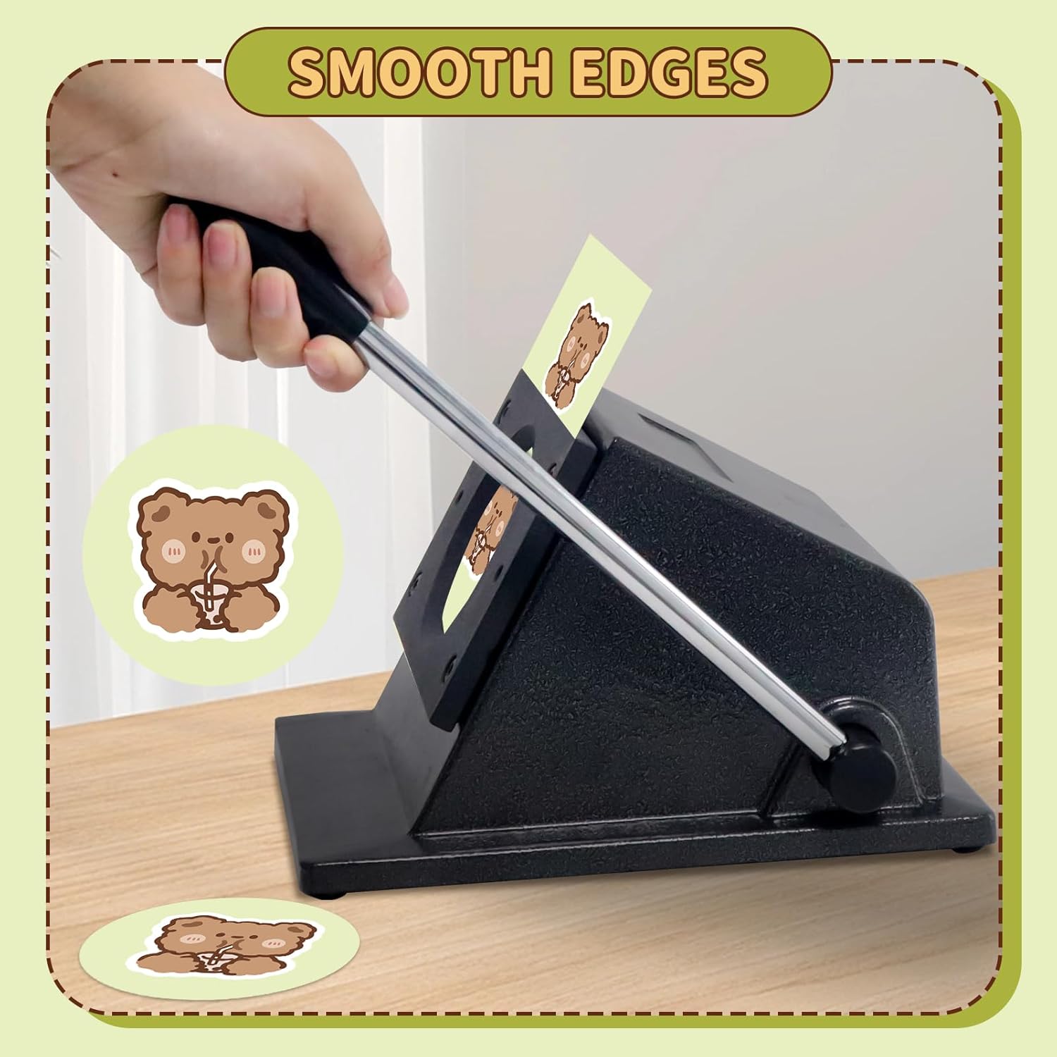 2.28" 58mm Button Paper Cutter, Circle Cutter Circle Punch, Round Paper Cutter Die Cut Machine for Making 2.28" 58mm Buttons DIY Button Making