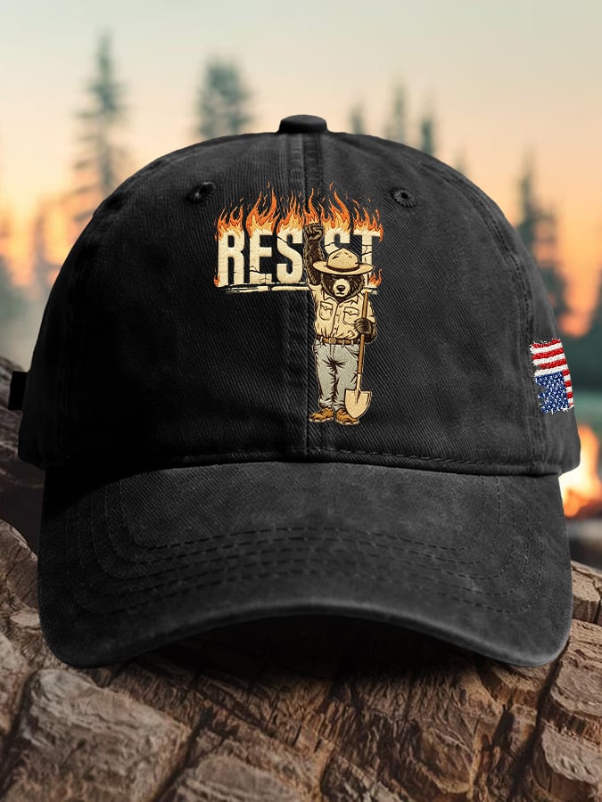 Cappello da baseball stampato Retro Resist Save The Forest Service