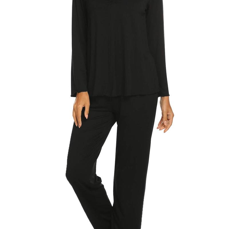 Ensemble de pyjama pour femme 2 pièces Tenue d'intérieur Pyjama Automne Hiver