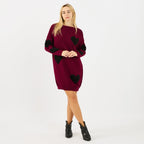[2026.COUTURE] Vestito Love, In Maglia Con Cuori
