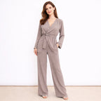Completo pantalone e maglia incrociata