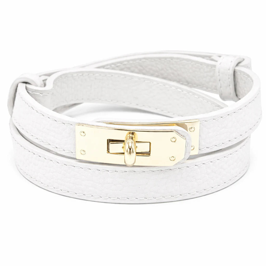 2026 Ermione, Ceinture en Cuir Véritable