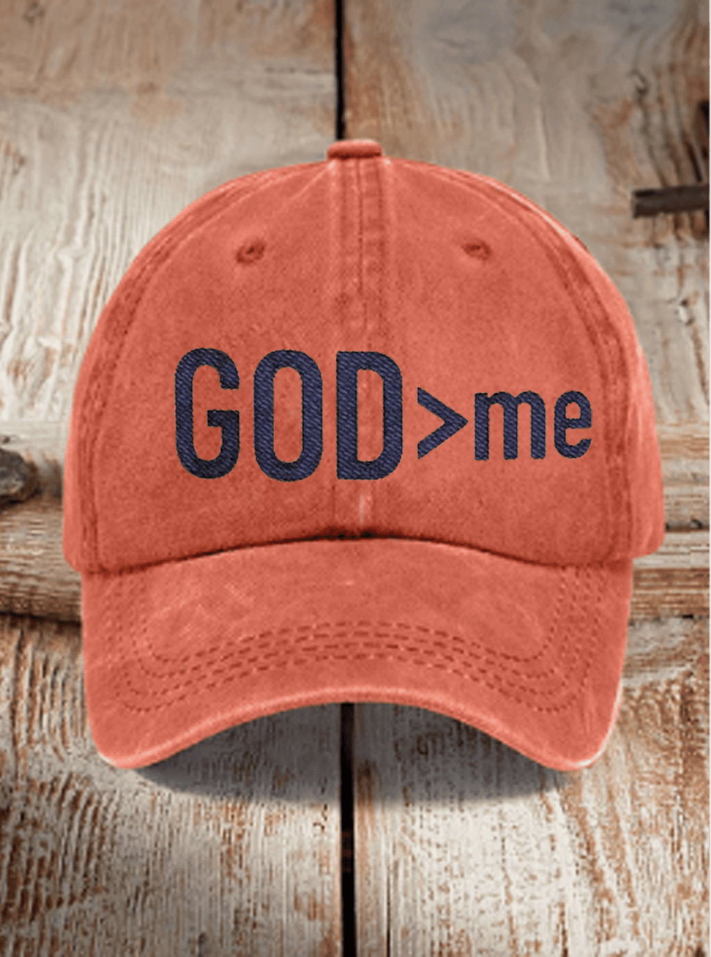 Dio > io Cappello con visiera piatta ricamato