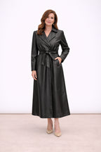[2026.COUTURE] Trench Lungo In Ecopelle