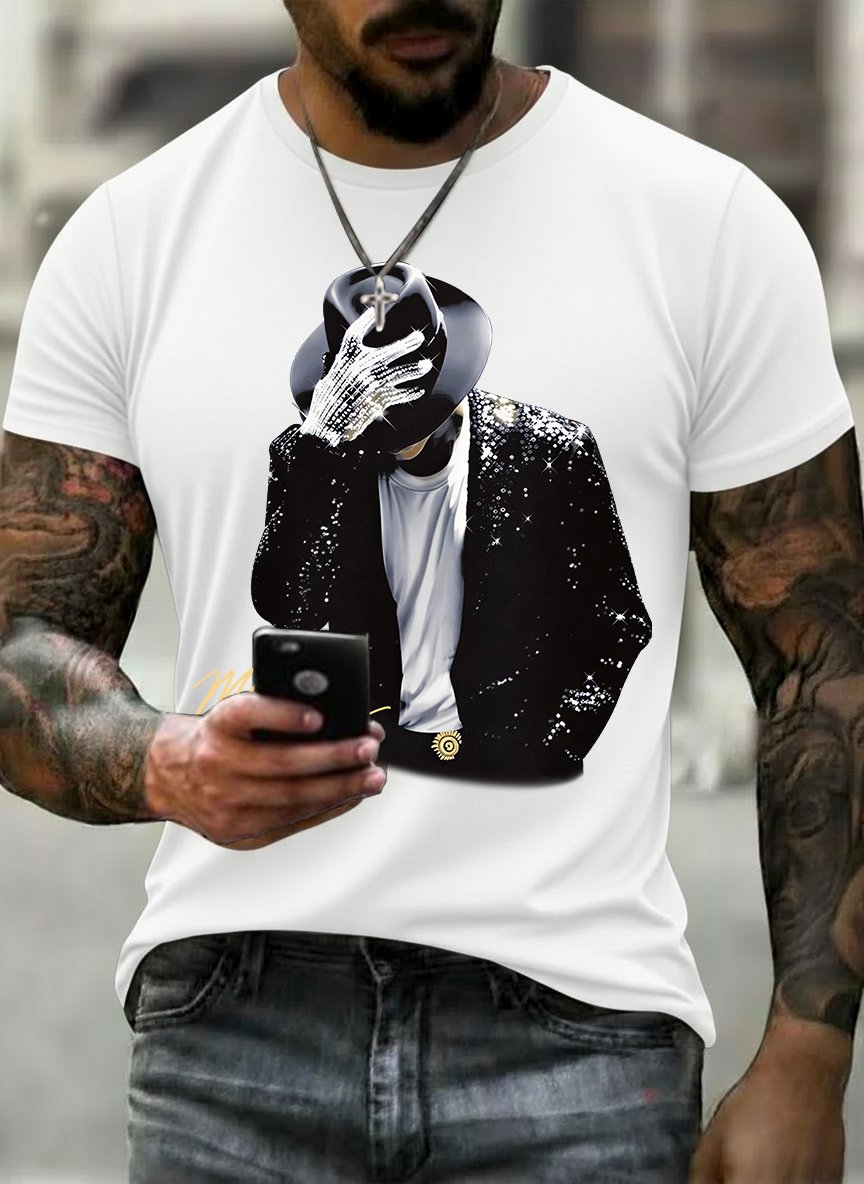 T-shirt da uomo con stampa divertente