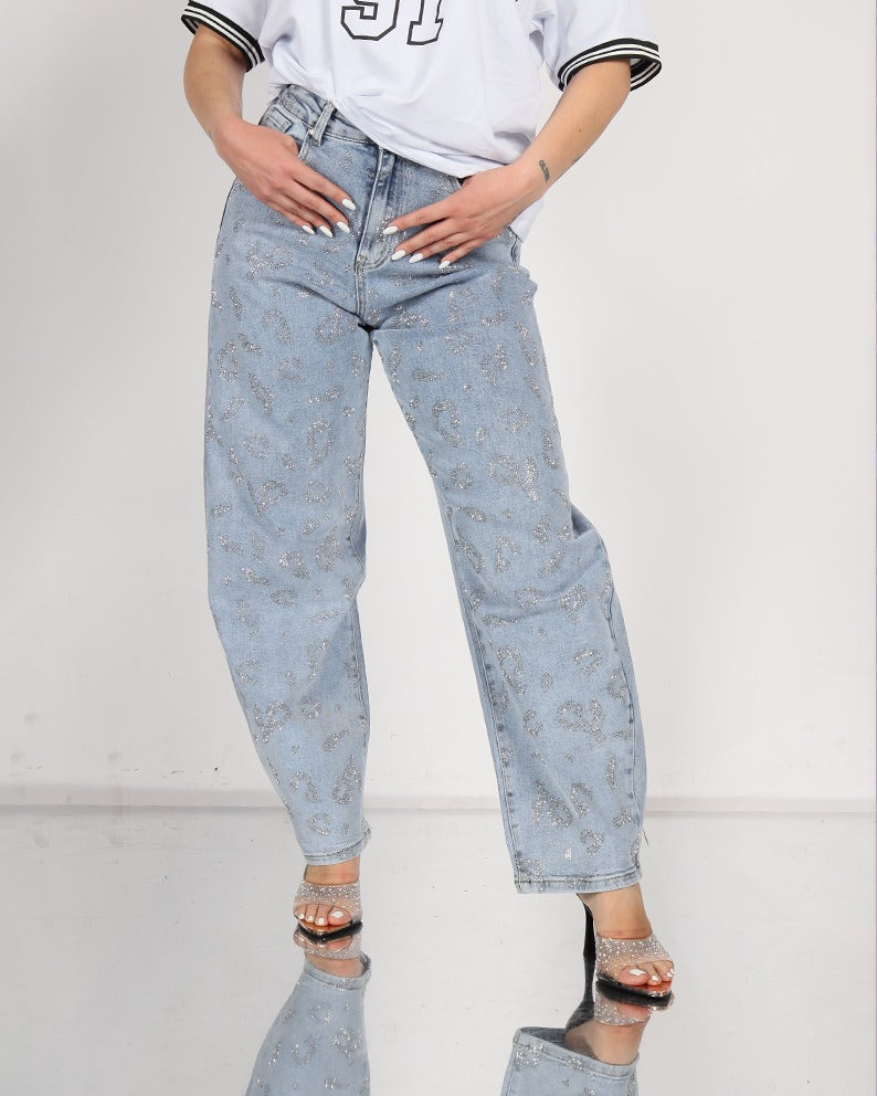 Jeans Glitter Maculato