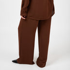 [2026.COUTURE] Completo elegante in camicia e pantalone palazzo morbido comodo