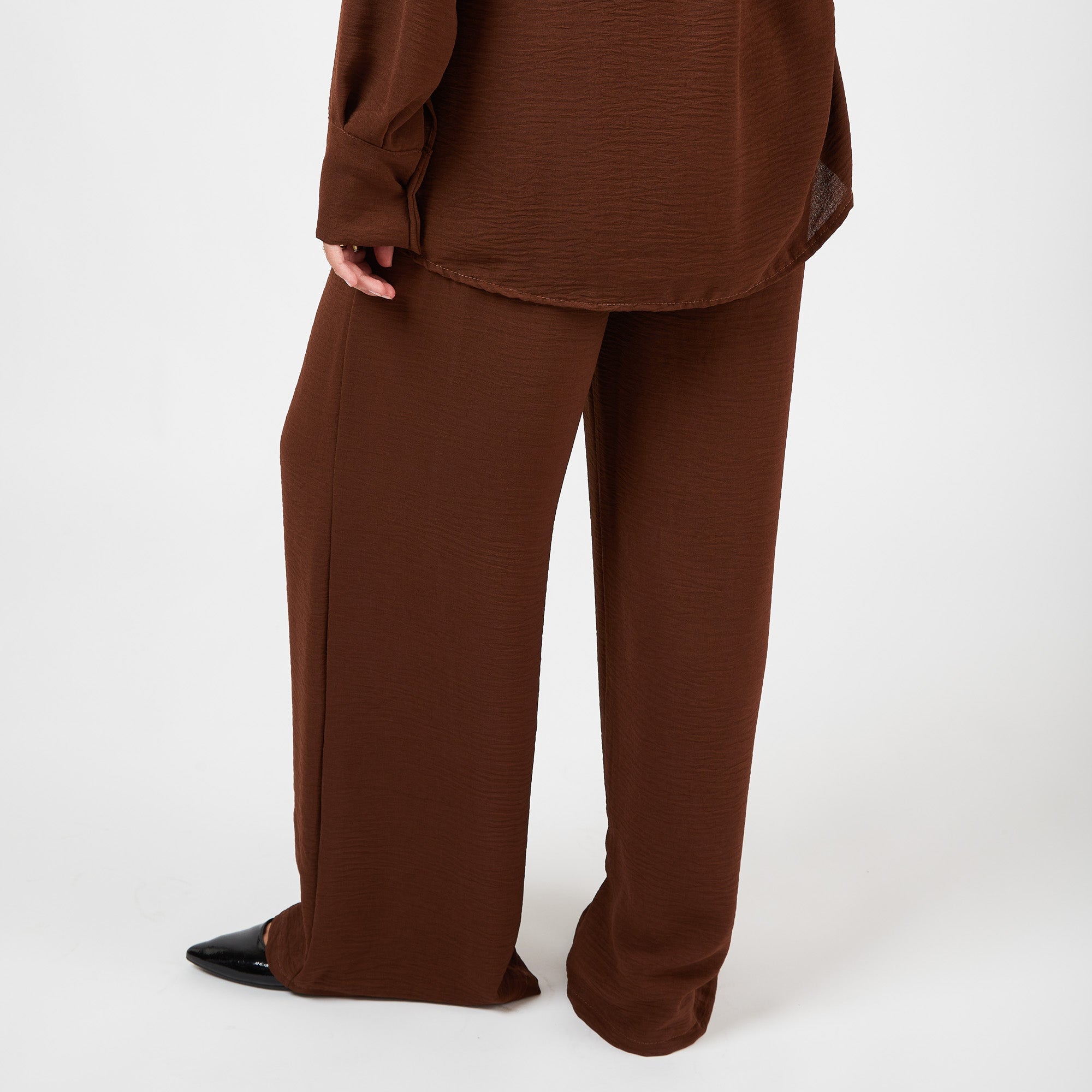 [2026.COUTURE] Completo elegante in camicia e pantalone palazzo morbido comodo