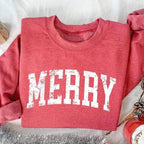 Felpa retrò allegra, Felpa allegra di Natale, Maglietta natalizia da donna, Maglione festivo per le vacanze, Simpatico regalo di Natale, Maglietta natalizia