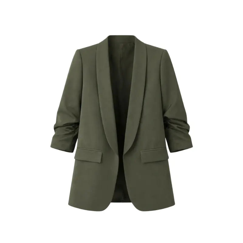 Blazer plissé à l'américaine | Vêtements pour femmes | Blazer | Plissé | Décontracté | Coupe ample