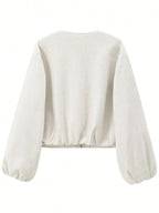 Giacca con Cerniera da Donna, Cappotto Casual da Donna, Perfetto per l'Uso Quotidiano in Autunno e Inverno, Vestibilità Aderente, Tessuto, Spessore Moderato del Tessuto