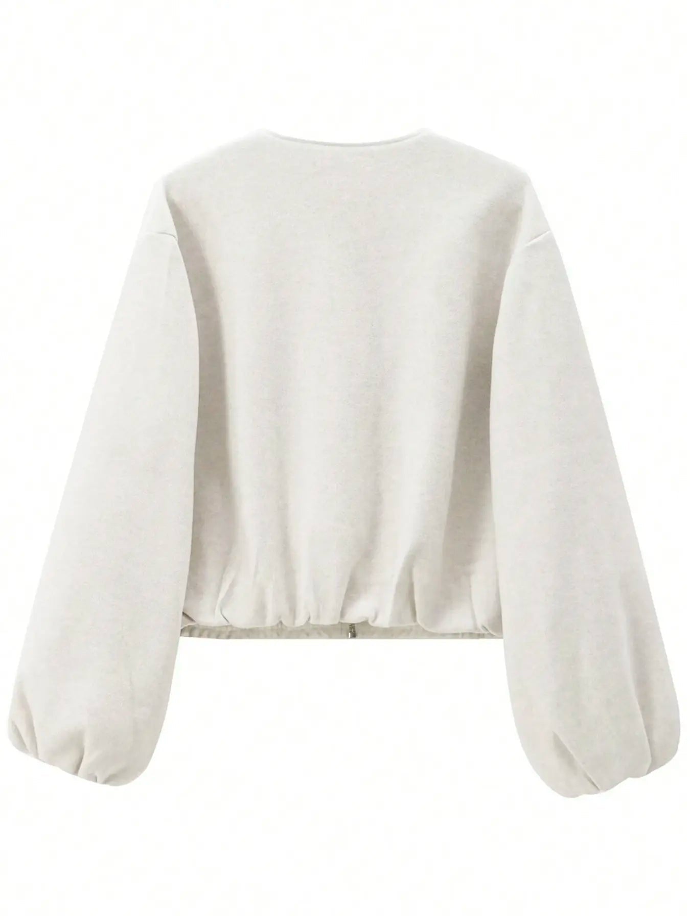 Giacca con Cerniera da Donna, Cappotto Casual da Donna, Perfetto per l'Uso Quotidiano in Autunno e Inverno, Vestibilità Aderente, Tessuto, Spessore Moderato del Tessuto