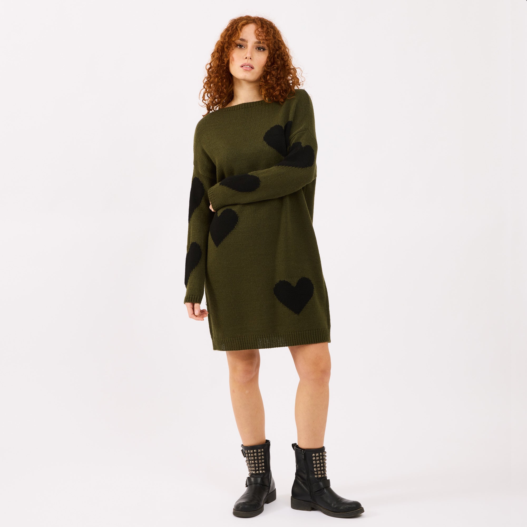 [2026.COUTURE] Vestito Love, In Maglia Con Cuori