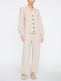 Ensemble deux pièces gilet et pantalon femme