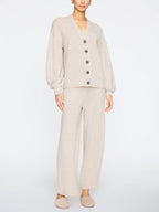 Ensemble deux pièces gilet et pantalon femme