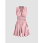 Combinaison bustier à col en V pour femme, printemps/été