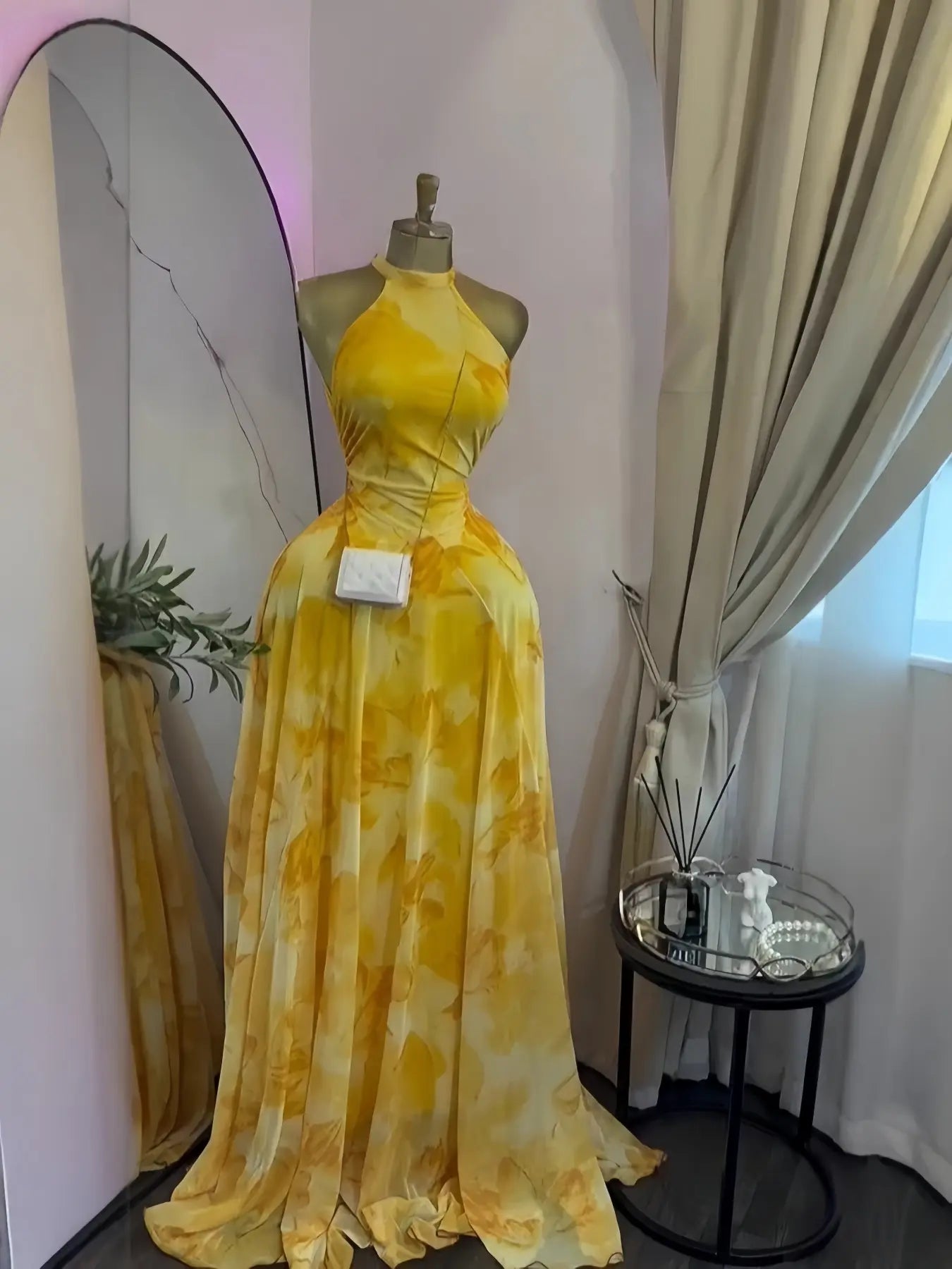 Women's O-Neck Sleeveless A-line Maxi Dress