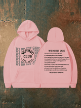 Women's  Retro Funny Proud Member Of Club We Do Not Care Menopause Perimenopause Print   Hoodie