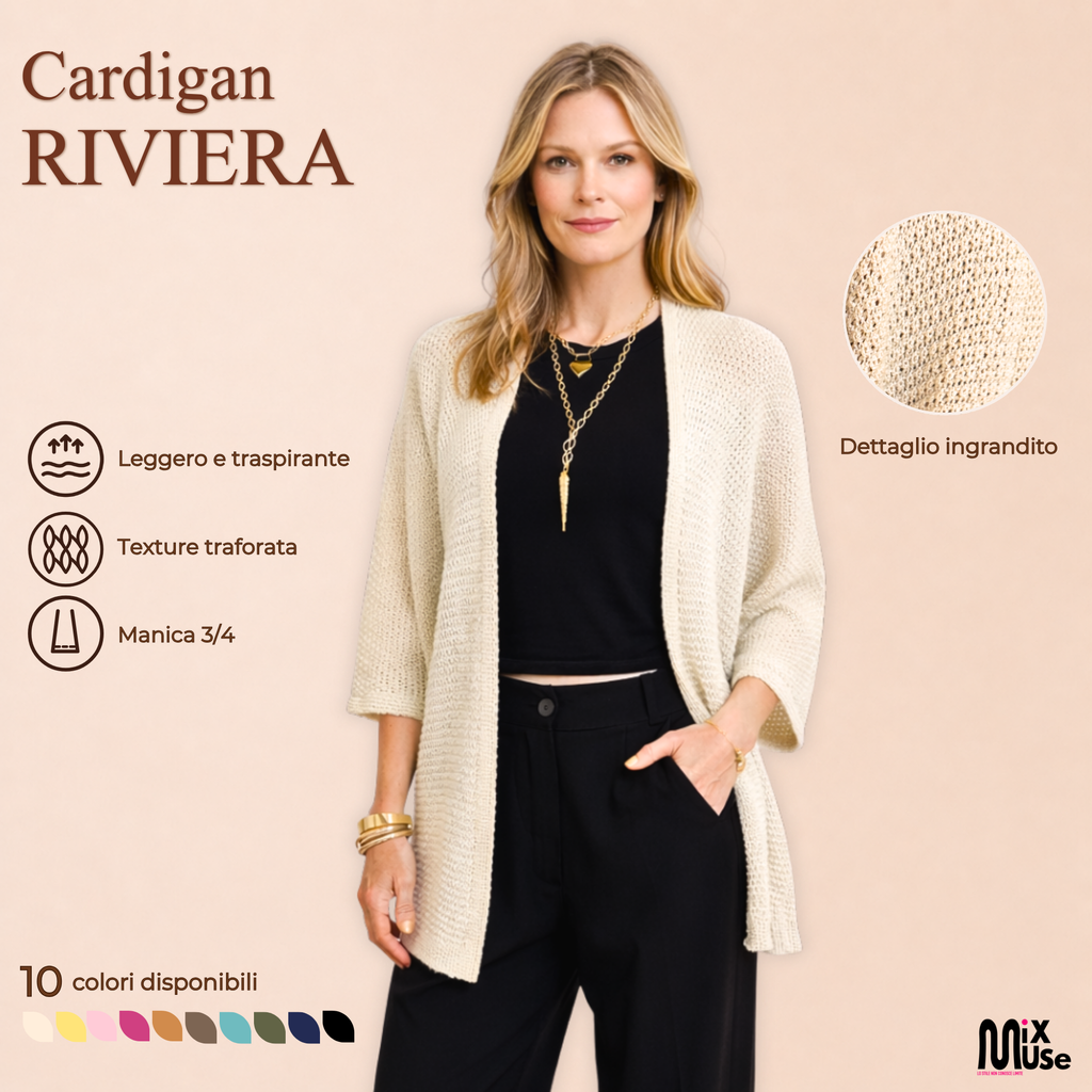 [2026] Riviera, Cardigan In Maglia
