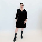 [2026.COUTURE] Abito Rachele, Ampio Corto con Scollo a V