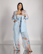 Tailleur 3 pièces fleuri