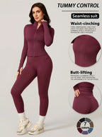Completo da allenamento da donna a due pezzi slim-fit
