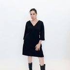 [2026.COUTURE] Abito Rachele, Ampio Corto con Scollo a V