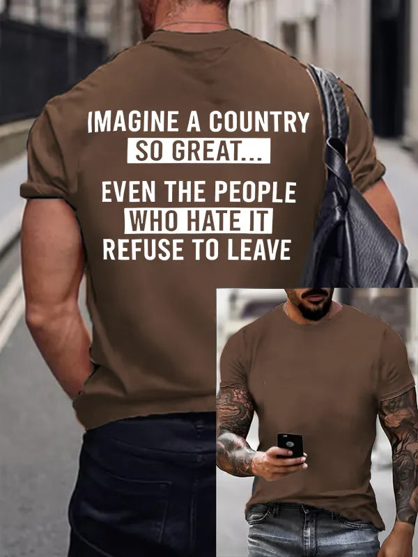 T-Shirt Uomo IMAGINE A COUNTRY