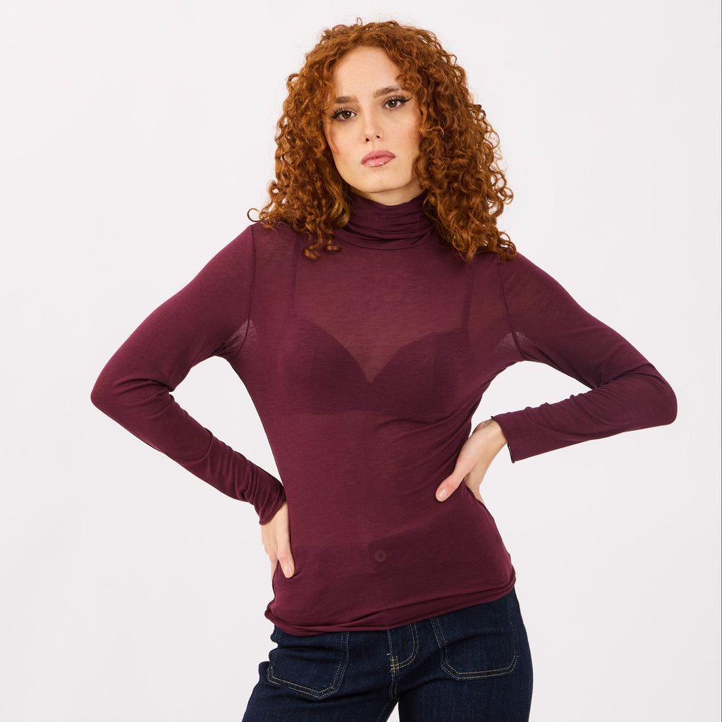 [2026.COUTURE] Maglia Giulia Basic a Maniche Lunghe in Misto Cashmere