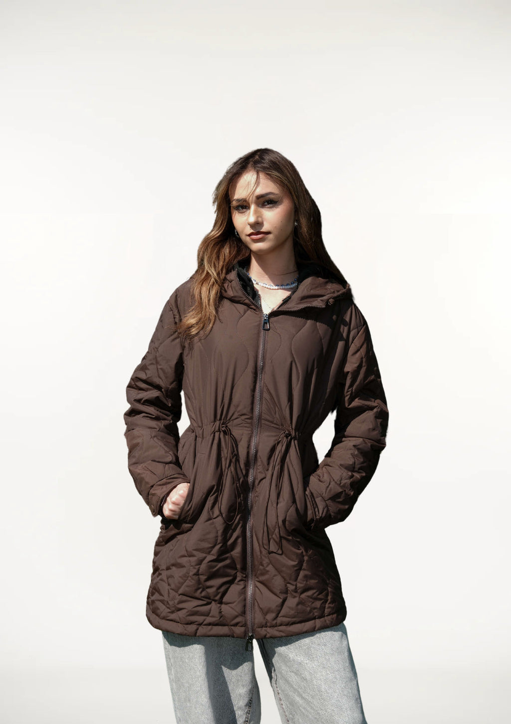 Veste matelassée réversible déperlante pour femme