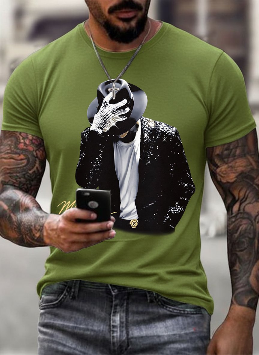 T-shirt da uomo con stampa divertente