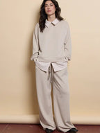 Ensemble deux-pièces pour femme, comprenant un haut et un pantalon