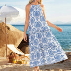 Robe florale, style bohème décontracté, tenue d'été quotidienne