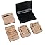 30PCS Wooden Rubber Stamps, Vintage Wood Letter, Mini Cute Emoji Stamps for Cards Making DIY Scrapbooking Photo Album Decoration