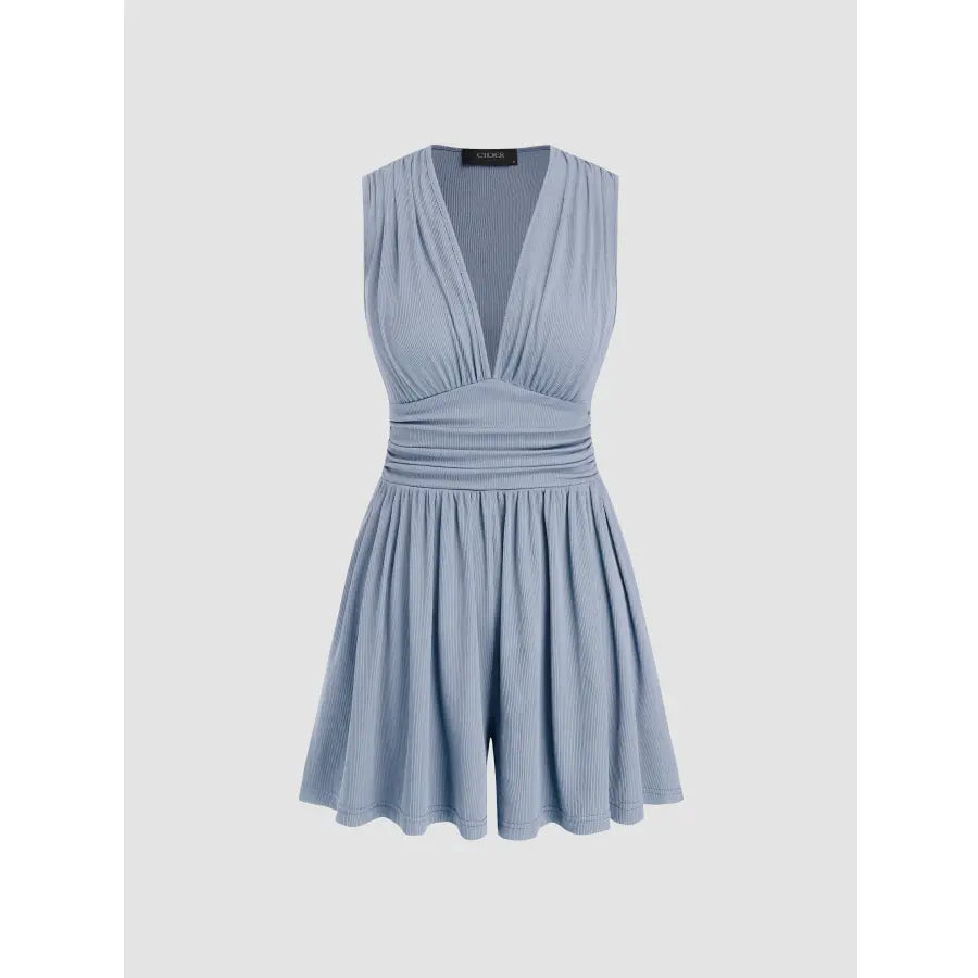 Combinaison bustier à col en V pour femme, printemps/été