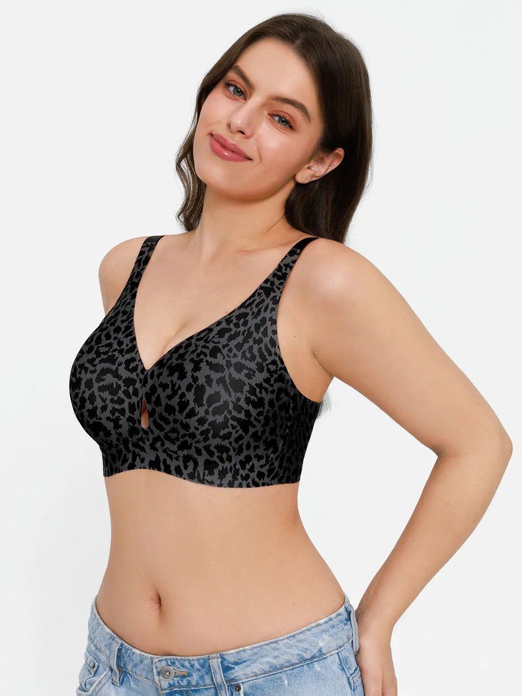 Soutien-gorge sans coutures avec support en gel et maintien des contours