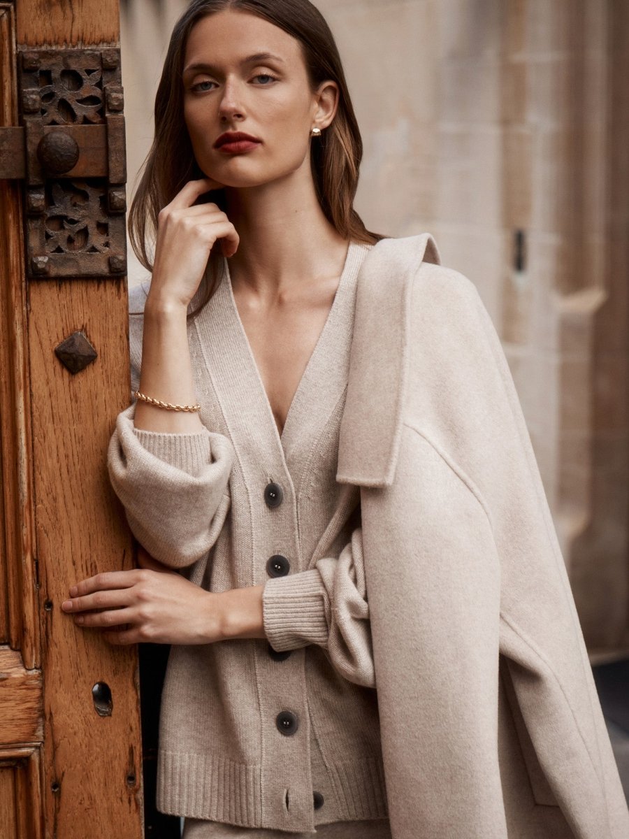 Ensemble deux pièces gilet et pantalon femme