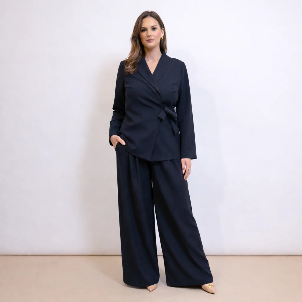 Ensemble Blazer Noué et Pantalon